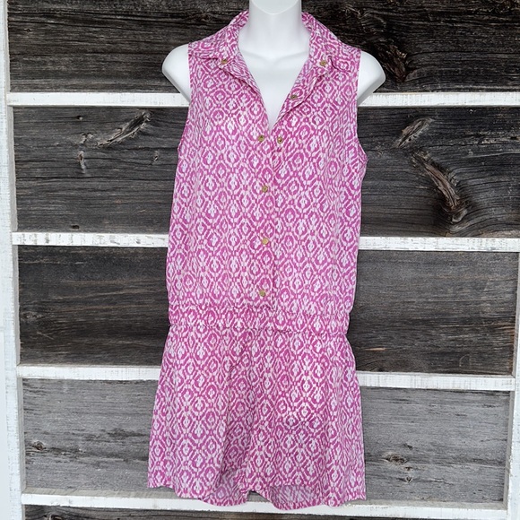 Michael Kors pink printed mini romper playsuit Small - Picture 2 of 12